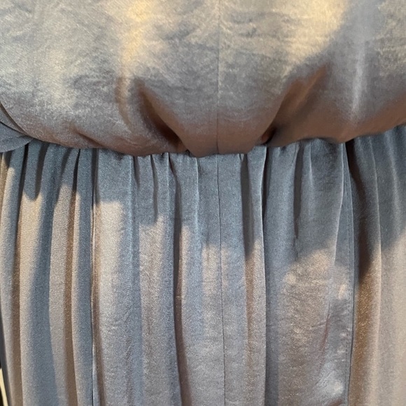 BCBGmaxazria neutral grey long sleeve pullover elastic waist dress size medium - Picture 12 of 14